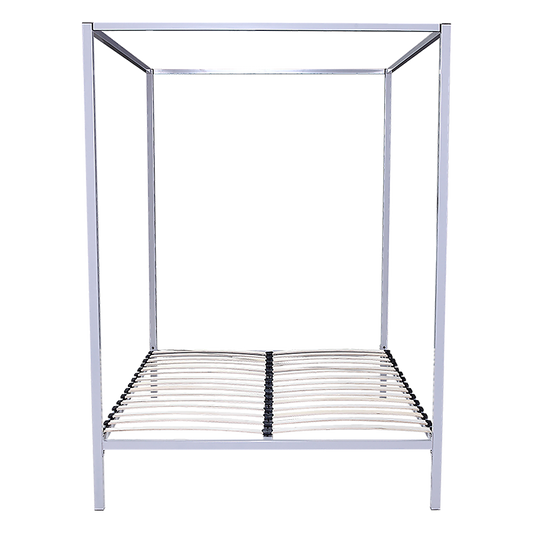 4 Four Poster Queen Bed Frame Metal