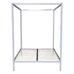 4 Four Poster Queen Bed Frame Metal
