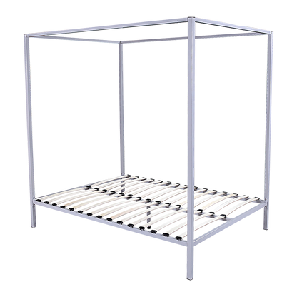 4 Four Poster Queen Bed Frame Metal