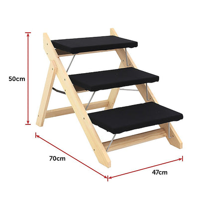 3 Steps Portable Dog Cat Pet Stairs - Melbourne Home & Living