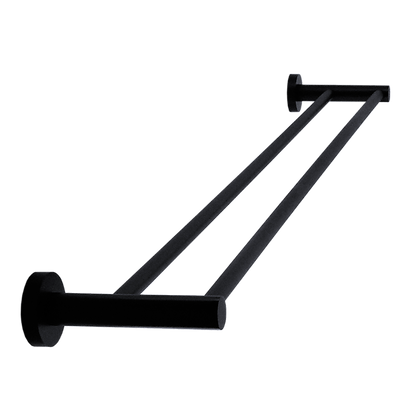 Single Classic Towel Bar Rail Bathroom Electroplated Matte Black Finish - Melbourne Home & Living