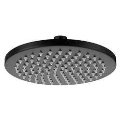 200mm Shower Head Round 304SS Showerhead Electroplated Matte Black Finish