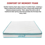 H&L Queen 20cm Memory Foam and Innerspring Hybrid Mattress