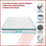 H&L Double 20cm Memory Foam and Innerspring Hybrid Mattress