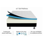 H&L Single 25cm Memory Foam Mattress - Dual-Layered - CertiPUR-US Certified