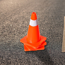 4Pcs 45Cm Road Traffic Cones Reflective Overlap Parking