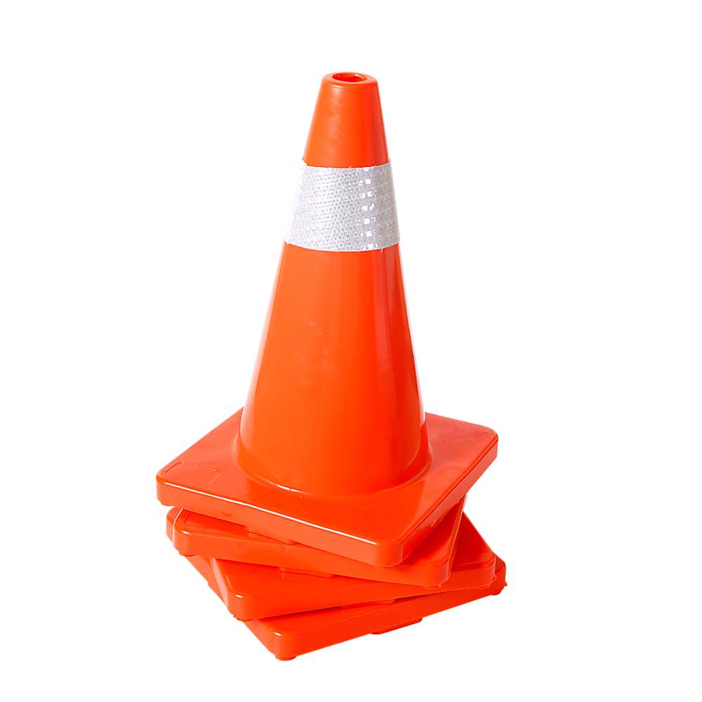 4Pcs 45Cm Road Traffic Cones Reflective Overlap Parking