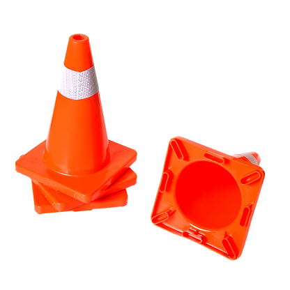 4Pcs 45Cm Road Traffic Cones Reflective Overlap Parking