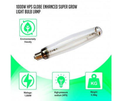 1000W HPS Globe Enhanced Super Grow Light Bulb Lamp