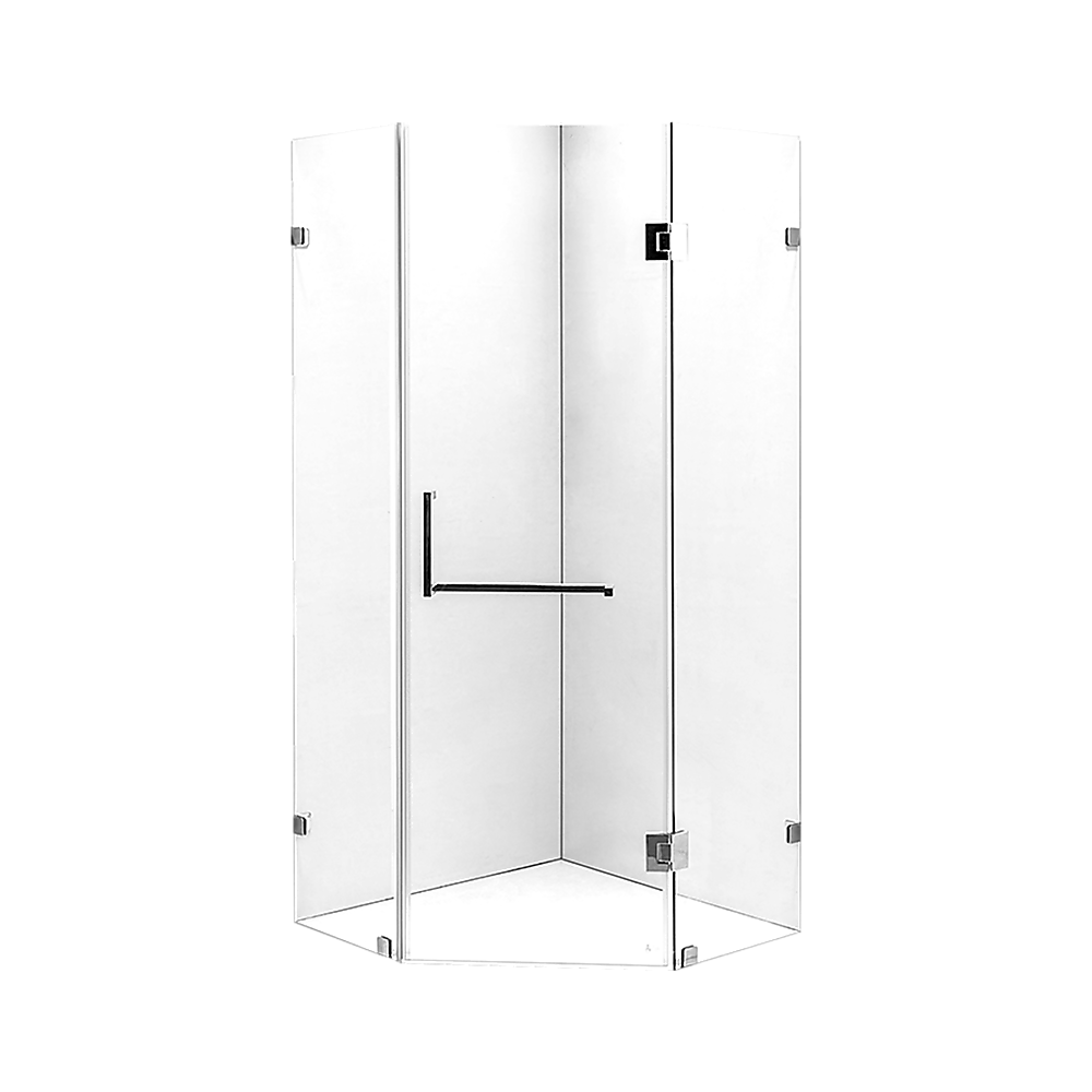 900 X 900Mm Frameless 10Mm Glass Shower Screen