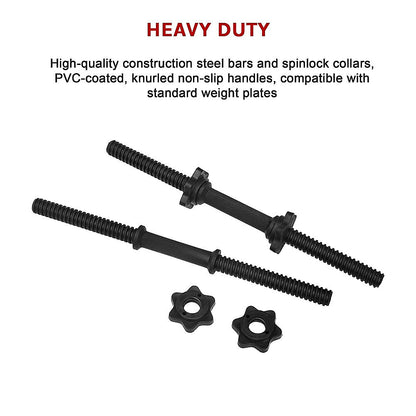 45Cm - 1 Pair Dumbbell Bar 25Mm Diameter - Pvc Coated Dumbell Handle