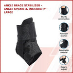 LARGE Ankle Brace Stabilizer - Ankle sprain & instability