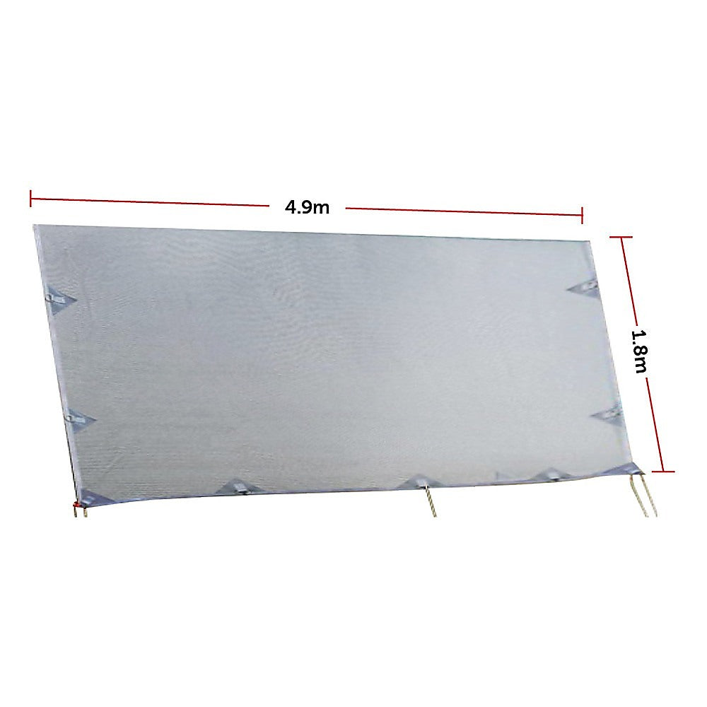 4.9M Caravan Privacy Screen Side Sunshade