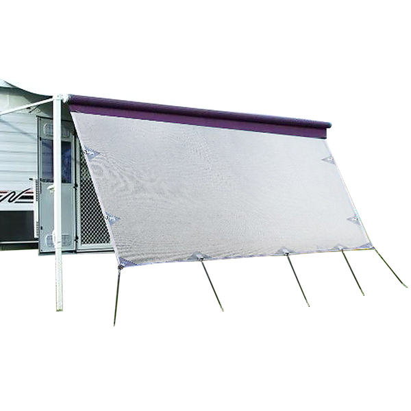  4.9m Caravan Privacy Screen Side Sunscreen Sun Shade for 17' Roll Out Awning