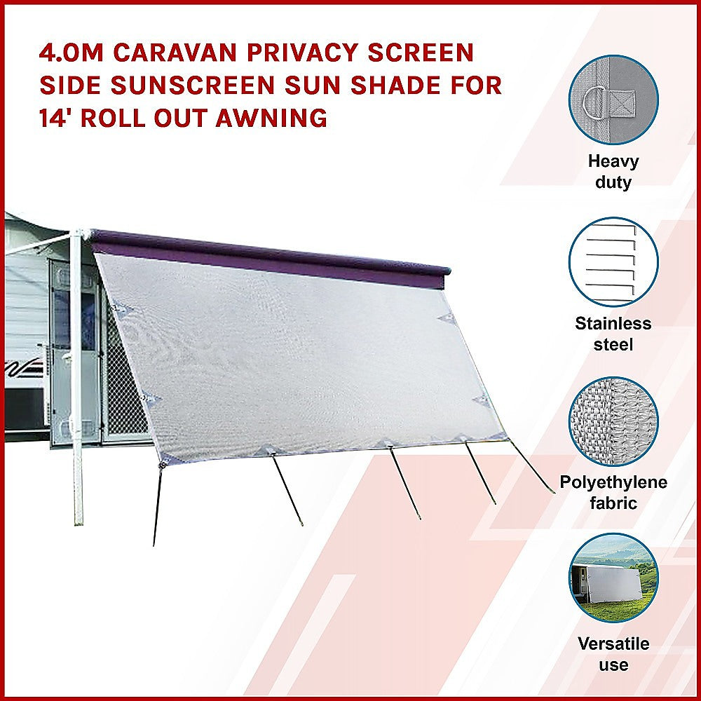 4M Caravan Privacy Screen Side Sunshade