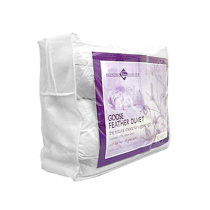 King Single Quilt - 100% White Duck Feather