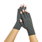 Stretchy fabric Joint Finger Hand Wrist Support Brace gloves- Large