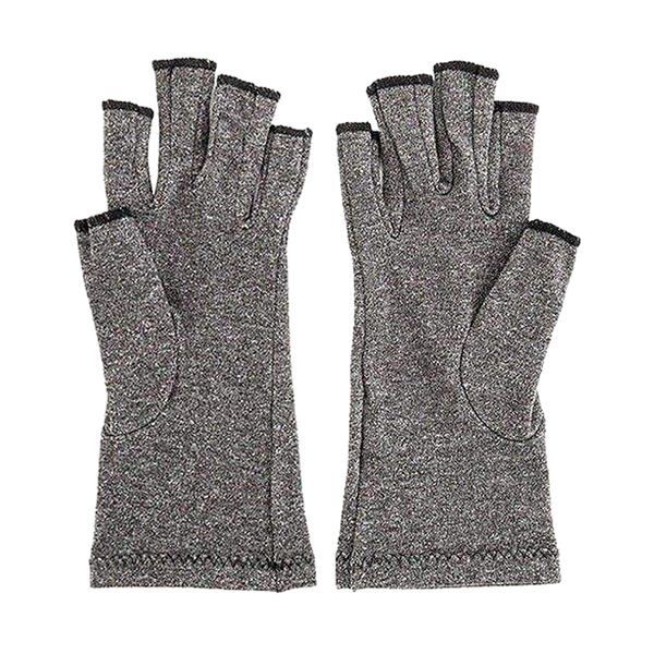  Stretchy fabric Joint Finger Hand Wrist Support Brace gloves- Large