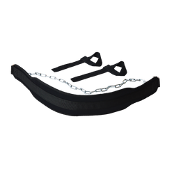 Weight Lifting Belt Gym Back Pull Up Chain black
