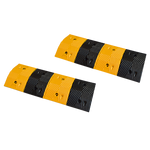 Pair Of 1M Long Rubber Speed Bumps (60T Load)