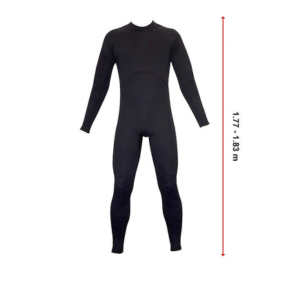 Mens Steamer Wetsuit Long Sleeve/Leg 3mm Neoprene Wet Suit - Large