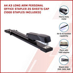 Long Arm Stapler 25-Sheet Capacity (1000 Staples)