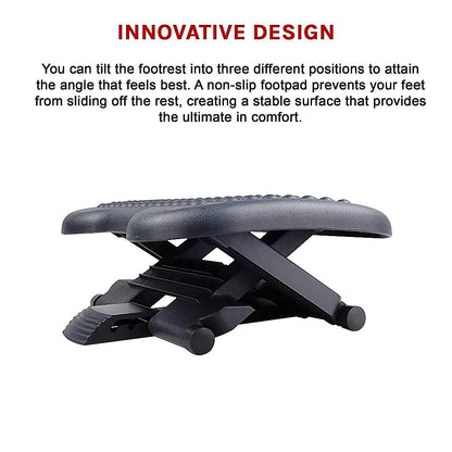 Under Desk Footrest Leg Rest Ergonomic Plastic