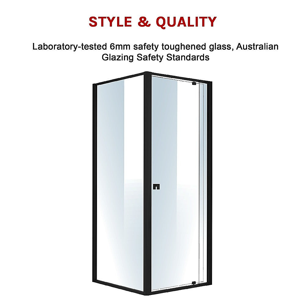 Semi Frameless Shower Screen (74~82)X 195Cm & (89~92)X 195Cm Side As/Nzs Glass