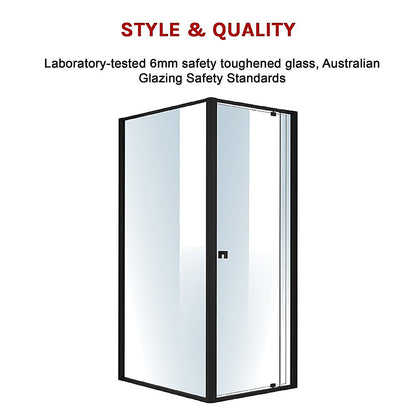 Semi Frameless Shower Screen (74~82)X 195Cm & (98~101)X 195Cm Side As/Nzs Glass