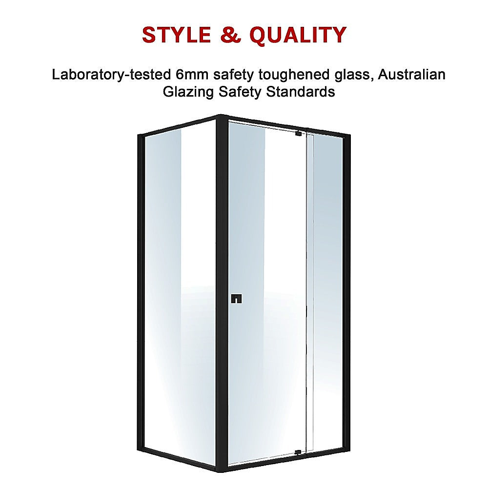 Semi Frameless Shower Screen (98~106)X 195Cm & (77~80)X 195Cm Side As/Nzs Glass
