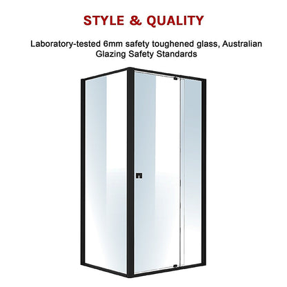 Semi Frameless Shower Screen (98~106)X 195Cm & (77~80)X 195Cm Side As/Nzs Glass