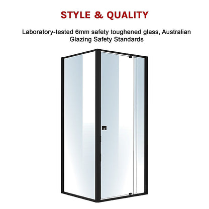 Semi Frameless Shower Screen (82~90)X 195Cm & (77~80)X 195Cm Side As/Nzs Glass