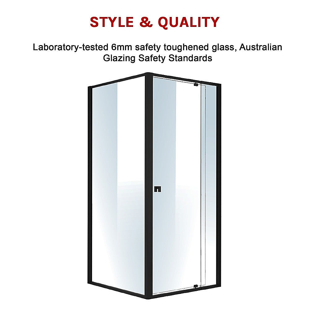 Semi Frameless Shower Screen (82~90)X 195Cm & (89~92)X 195Cm Side As/Nzs Glass