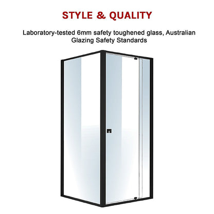Semi Frameless Shower Screen (82~90)X 195Cm & (89~92)X 195Cm Side As/Nzs Glass
