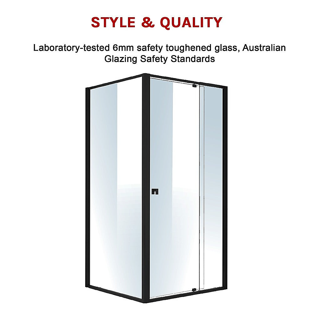 Semi Frameless Shower Screen (98~106)X 195Cm & (89~92)X 195Cm Side As/Nzs Glass