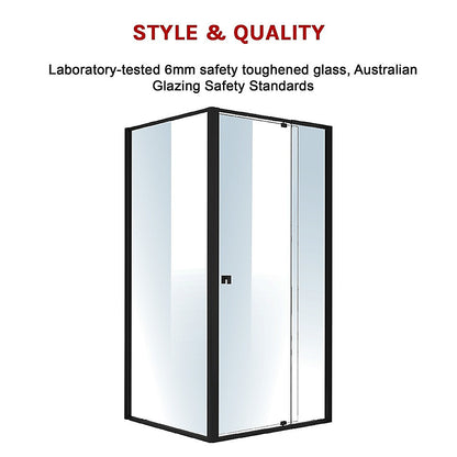 Semi Frameless Shower Screen (98~106)X 195Cm & (89~92)X 195Cm Side As/Nzs Glass