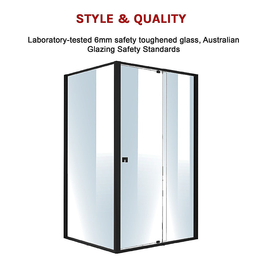 Semi Frameless Shower Screen (114~122)X 195Cm & (98~101)X195Cm Side As/Nzs Glass