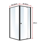 Semi Frameless Shower Screen (82~90)X 195Cm & (98~101)X 195Cm Side As/Nzs Glass