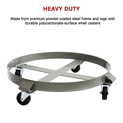 Drum Dolly 450Kg 55 Gallon Heavy Duty