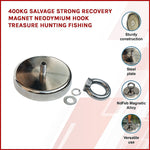 400Kg Neodymium Recovery Magnet Hook For Treasure Hunting & Fishing