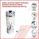 600ml Electric Smart Portable Protein Shaker Detachable Mixer Cup Bottle