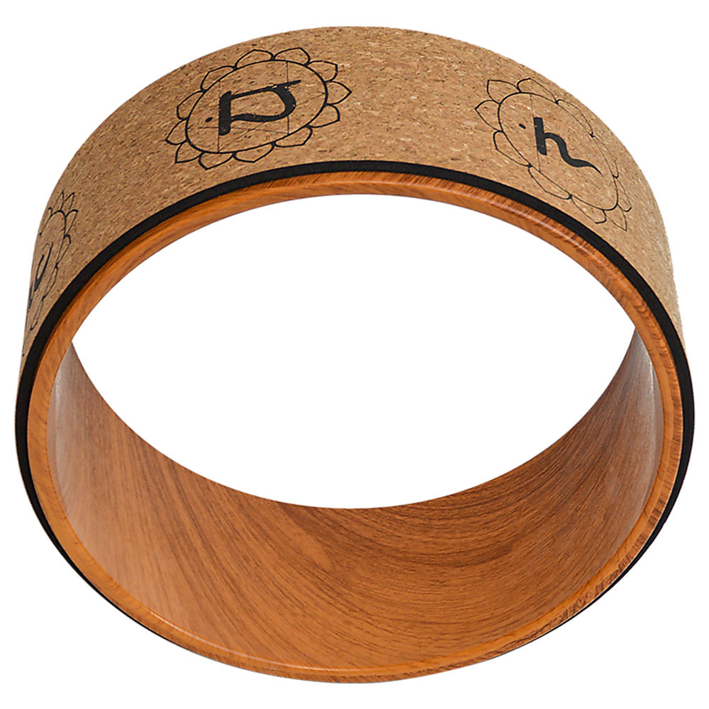 Cork Yoga Pilates Wheel Prop