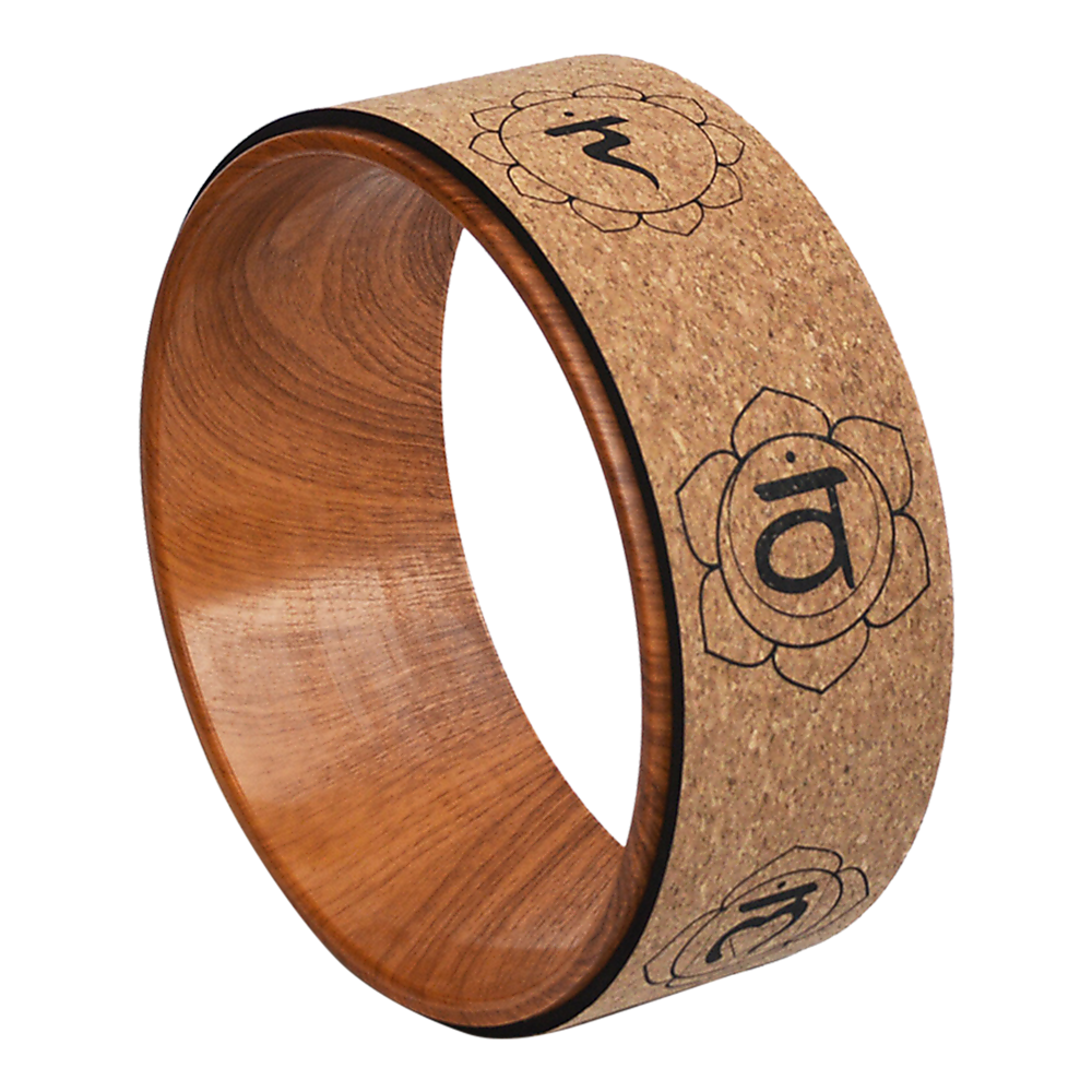 Cork Yoga Pilates Wheel Prop