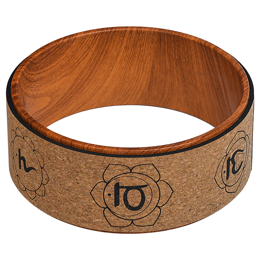 Cork Yoga Pilates Wheel Prop
