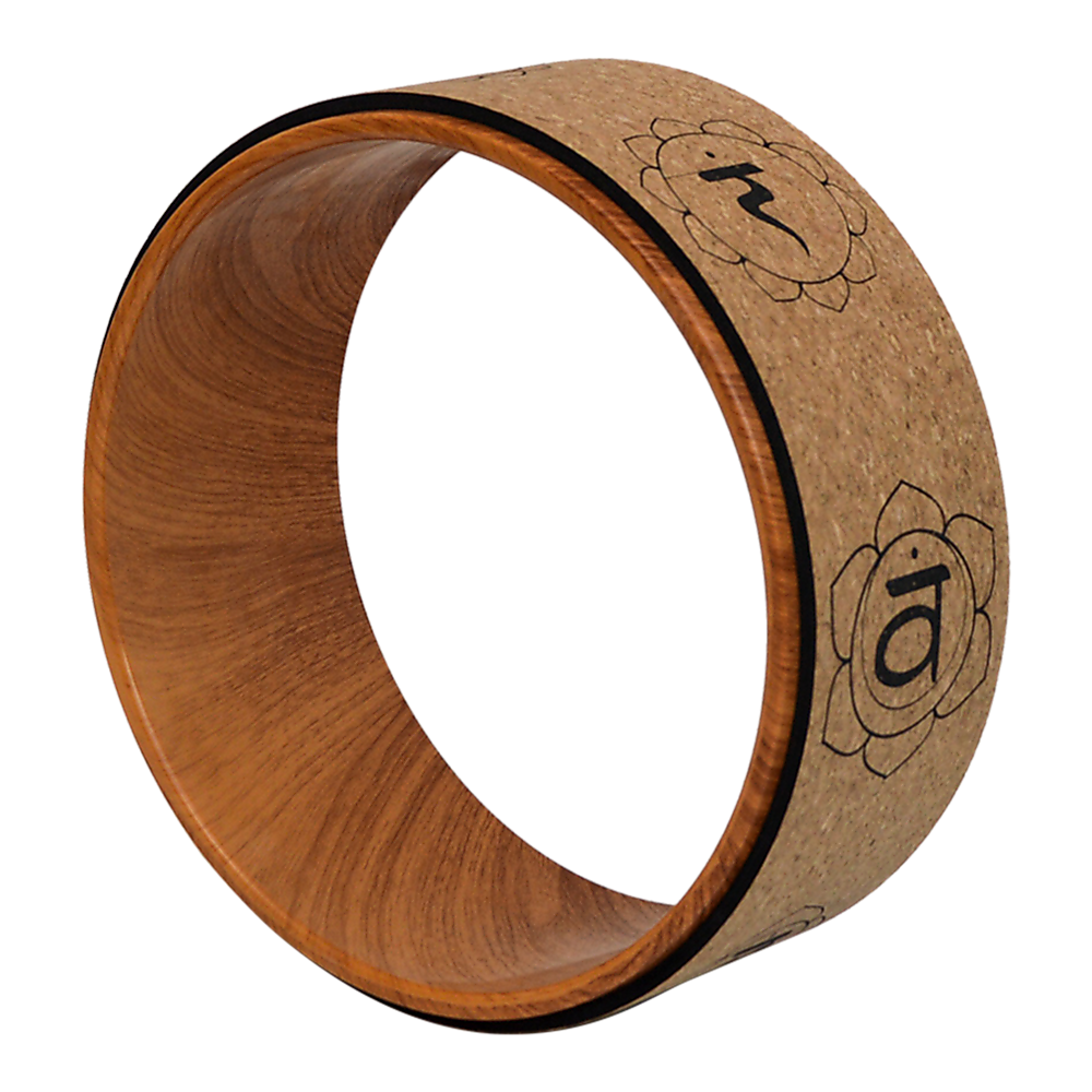 Cork Yoga Pilates Wheel Prop
