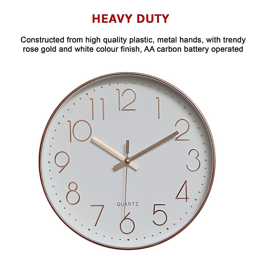 Silent Non-Ticking Modern Wall Clock
