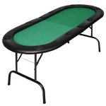 Folding Poker Blackjack Table, 8 Players