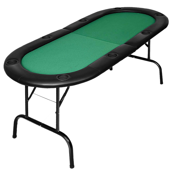  Folding Poker Blackjack Table, 8 Players