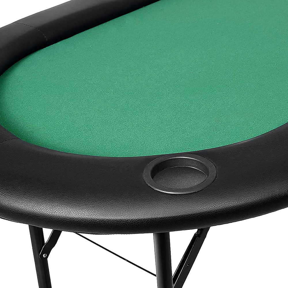 Folding Poker Blackjack Table, 8 Players