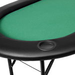 Folding Poker Blackjack Table, 8 Players